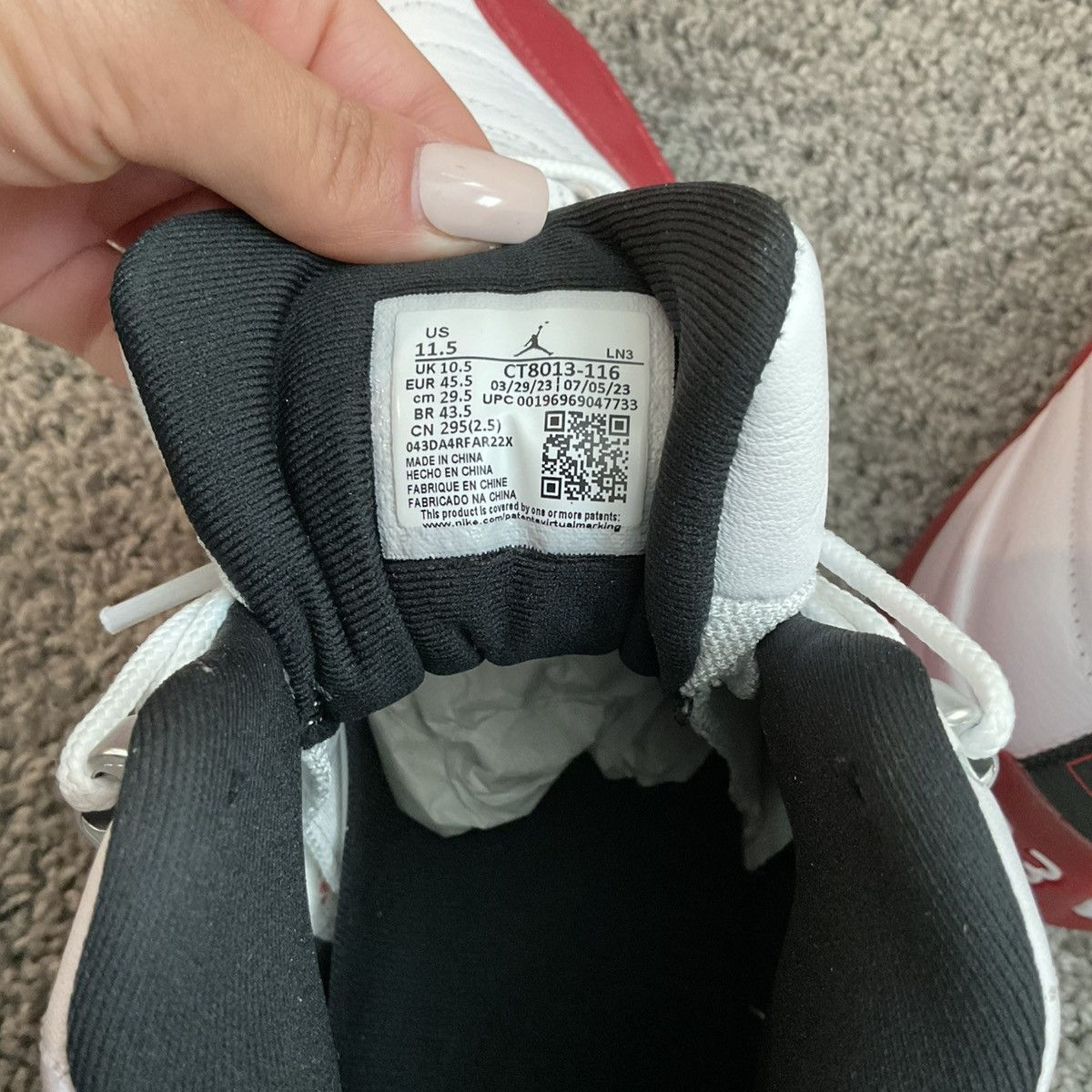 Nike Jordan 12 Retro Size US 11.5 / EU 44-45 - 6 Thumbnail
