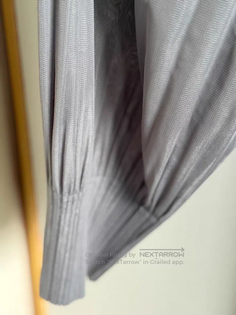 Issey Miyake Issey Miyake Light Gray Pleated Puff Pants Size 25" / US 0 / IT 36 - 4 Thumbnail