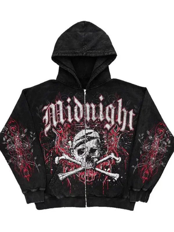 VIBE Vintage Gothic Hip Hop Loose Hoodie Size US M / EU 48-50 / 2 - 3 Thumbnail