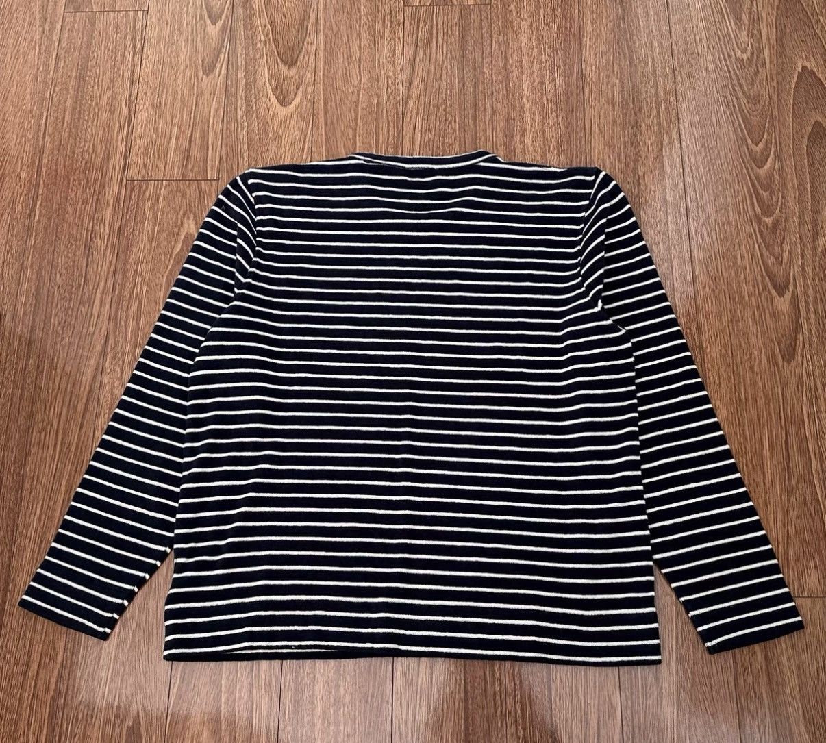 YMC YMC Striped Long-Sleeve Terry Cloth Shirt Size US XL / EU 56 / 4 - 2 Thumbnail