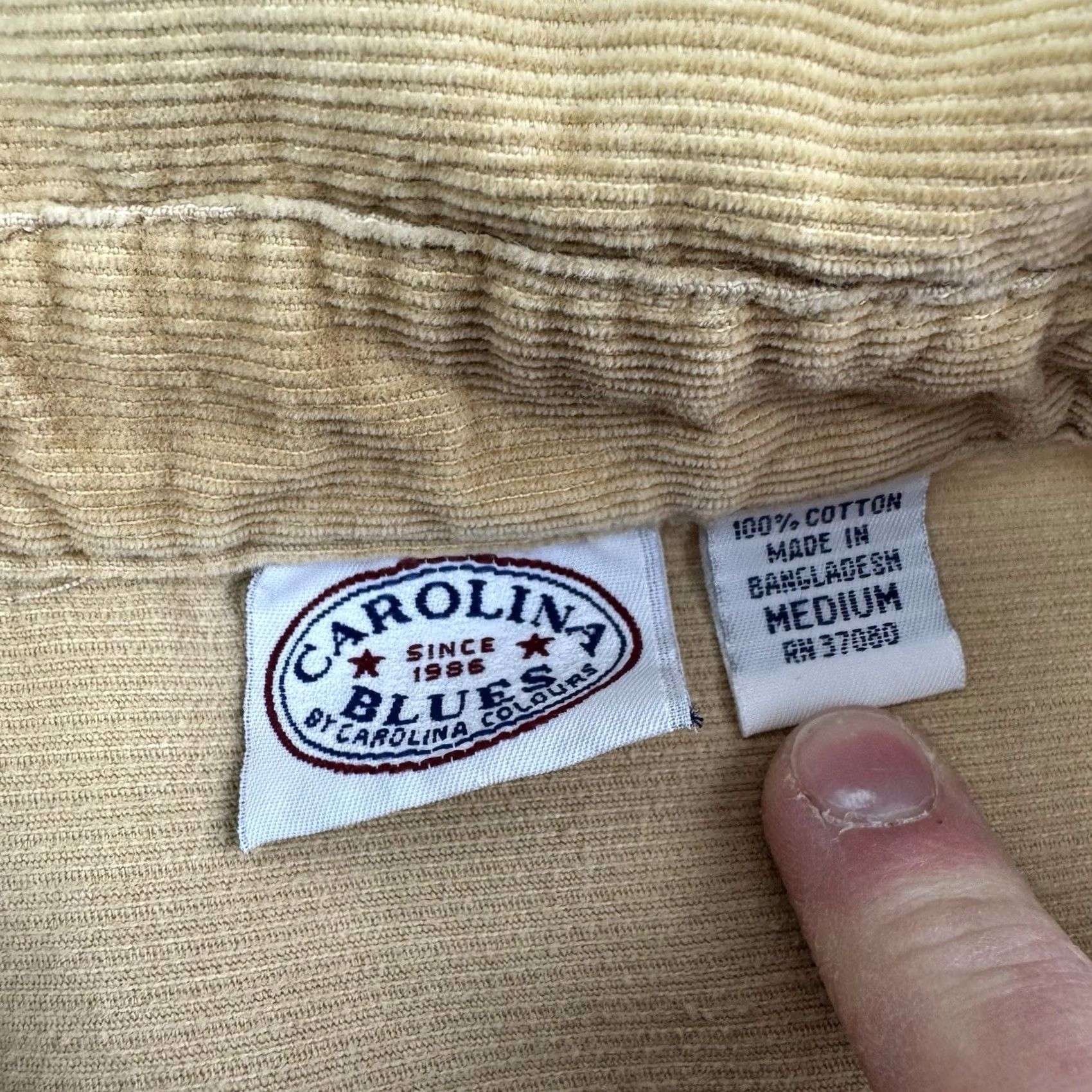 Vintage VINTAGE Carolina Blue Corduroy Jacket Womens Medium Collared Button Up Y2K Hip Size M / US 6-8 / IT 42-44 - 5 Thumbnail