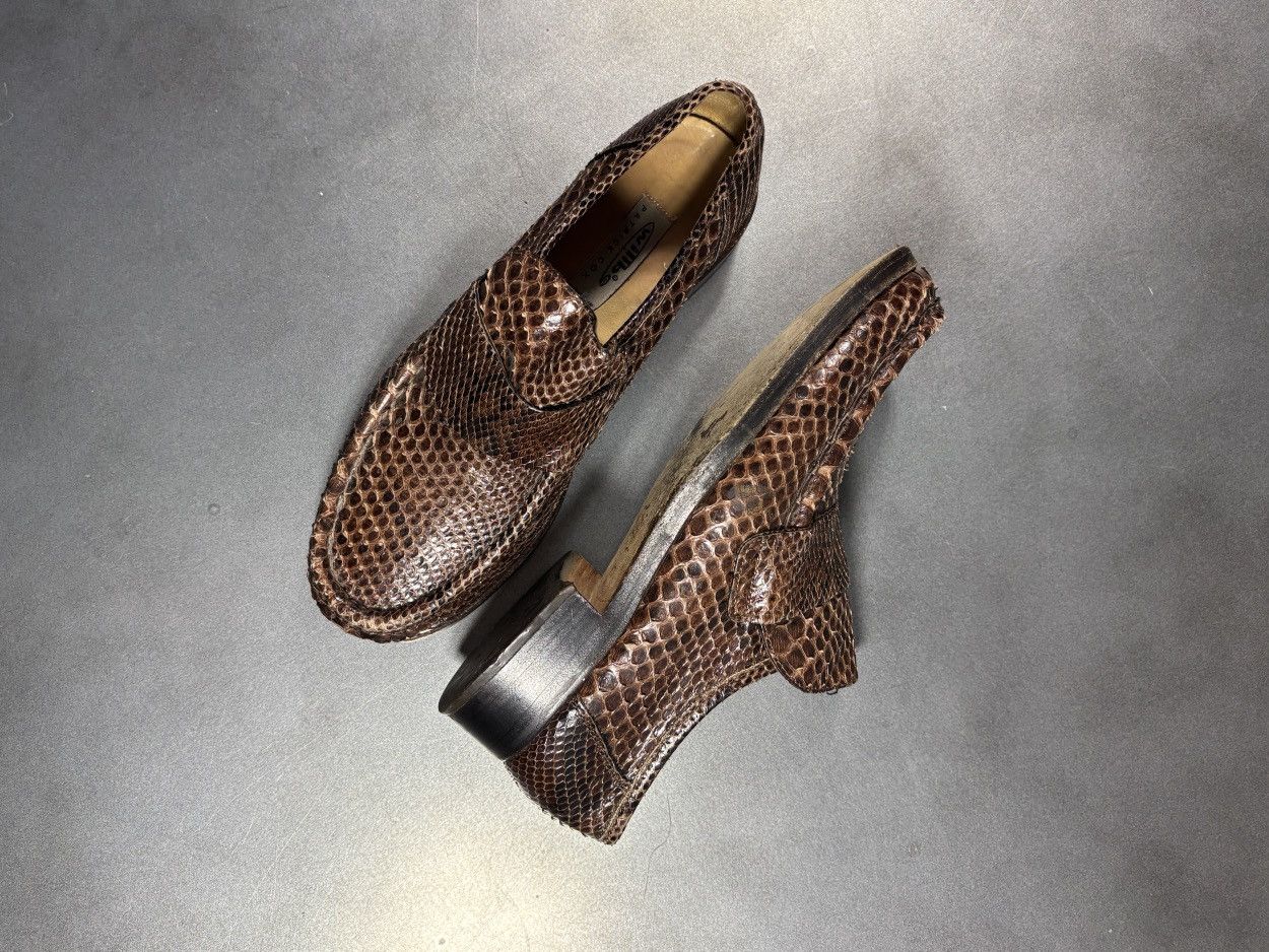 Vintage Vintage Snakeskin Loafers willbe Patrick Cox Italy Penny 90s Size US 8.5 / EU 41-42 - 19 Thumbnail