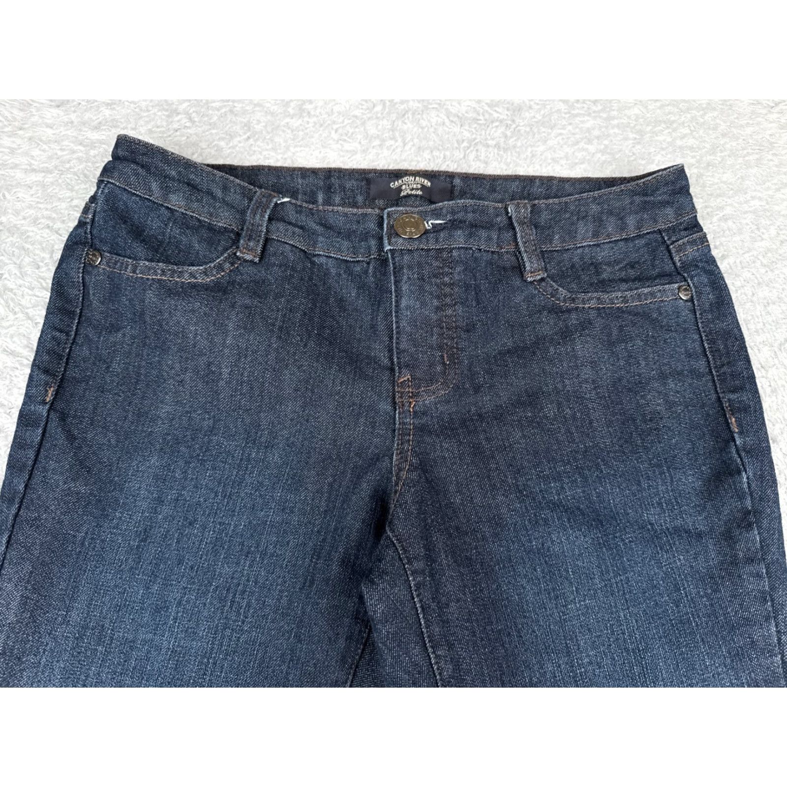 Vintage Canyon River Blues Jeans Womens 4P Jeans Bootcut Low Rise 28x30 Blue Denim Regular Size 28 Womens Size 27" / US 4 / IT 40 - 4 Thumbnail