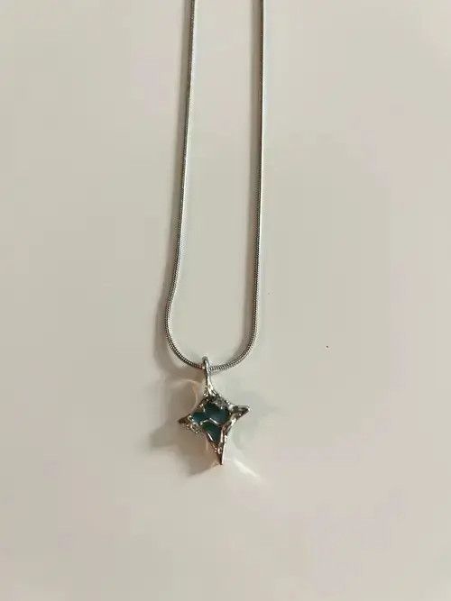 Jewelry STEAL! Y2K Japan Blue Crystal Necklace Size ONE SIZE - 4 Thumbnail