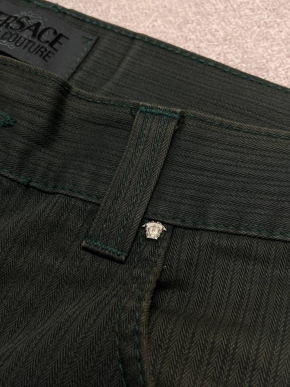 Versace × Vintage Vintage Versace Medusa Baggy Denim Jeans Y2K Flared 36 Size US 36 / EU 52 - 6 Thumbnail