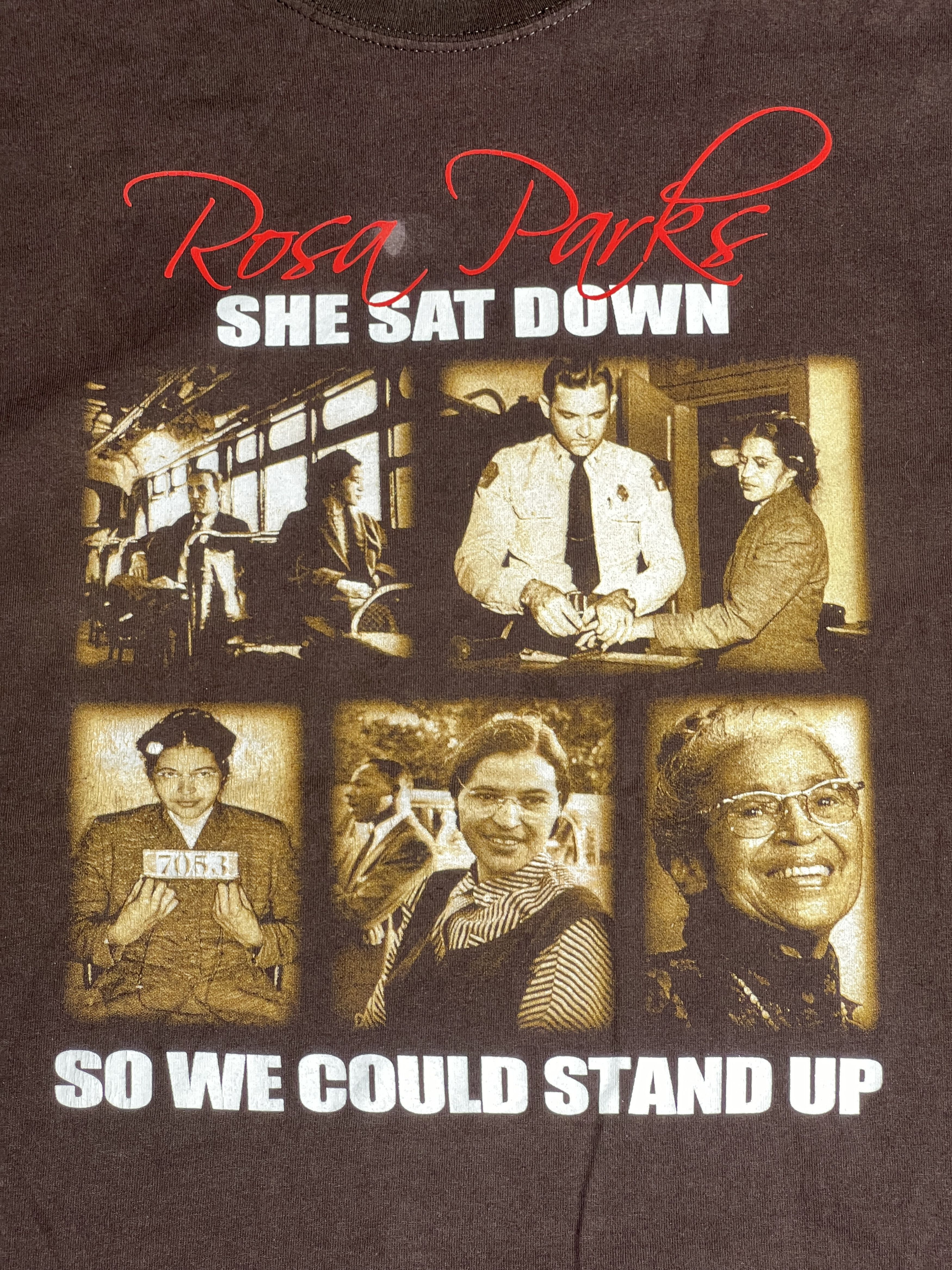 Vintage Vintage Rosa Parks American Activist Photo Tee (XL) GTME487 Size US XL / EU 56 / 4 - 2 Thumbnail