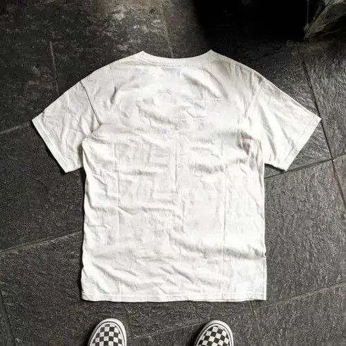 VIBE Kirari x Miwa White casual retro floral print cotton t-shirt Size US L / EU 52-54 / 3 - 6 Thumbnail