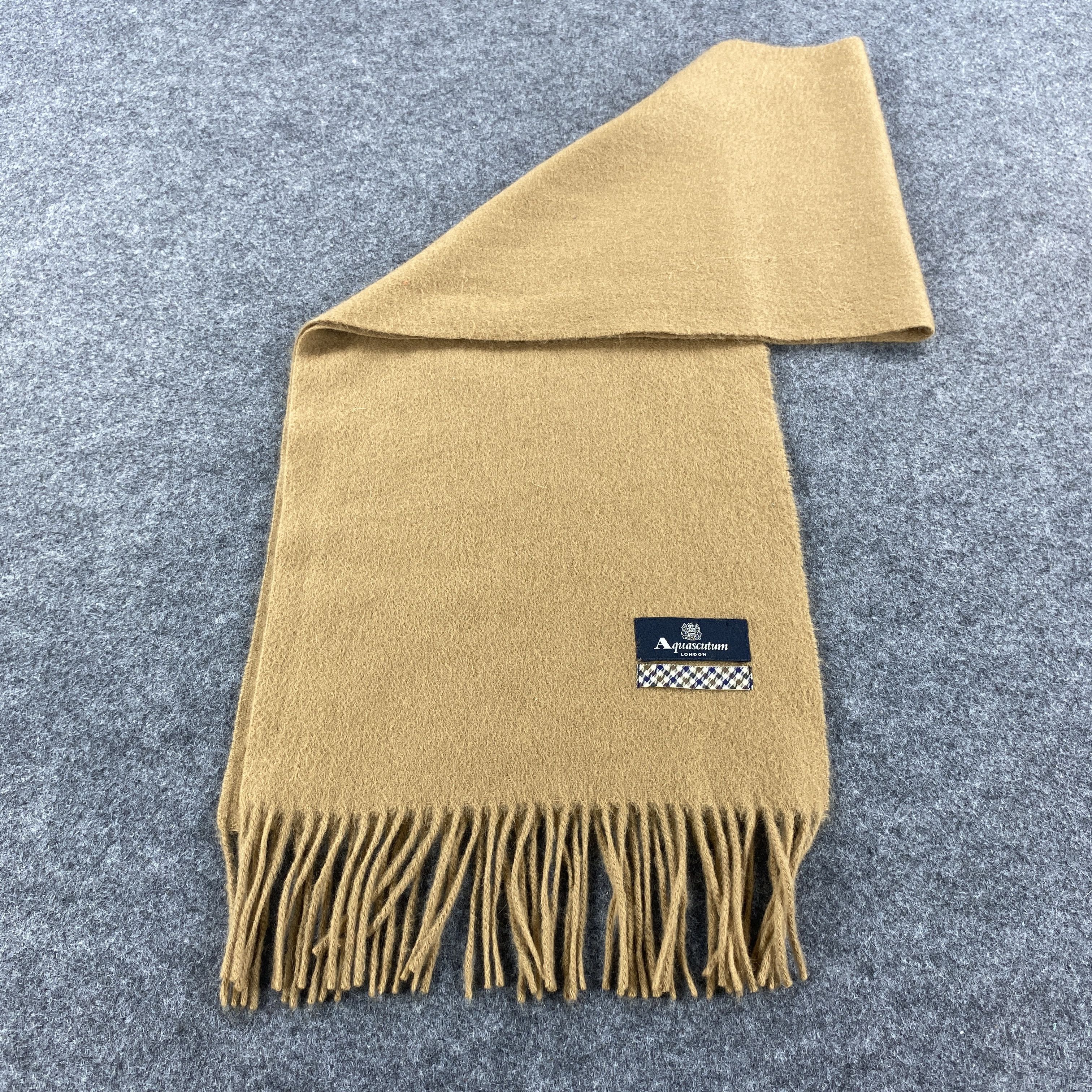 Aquascutum × Vintage Aquascutum Scarf # Muffler # Neckwear # D474 Size ONE SIZE - 8 Thumbnail