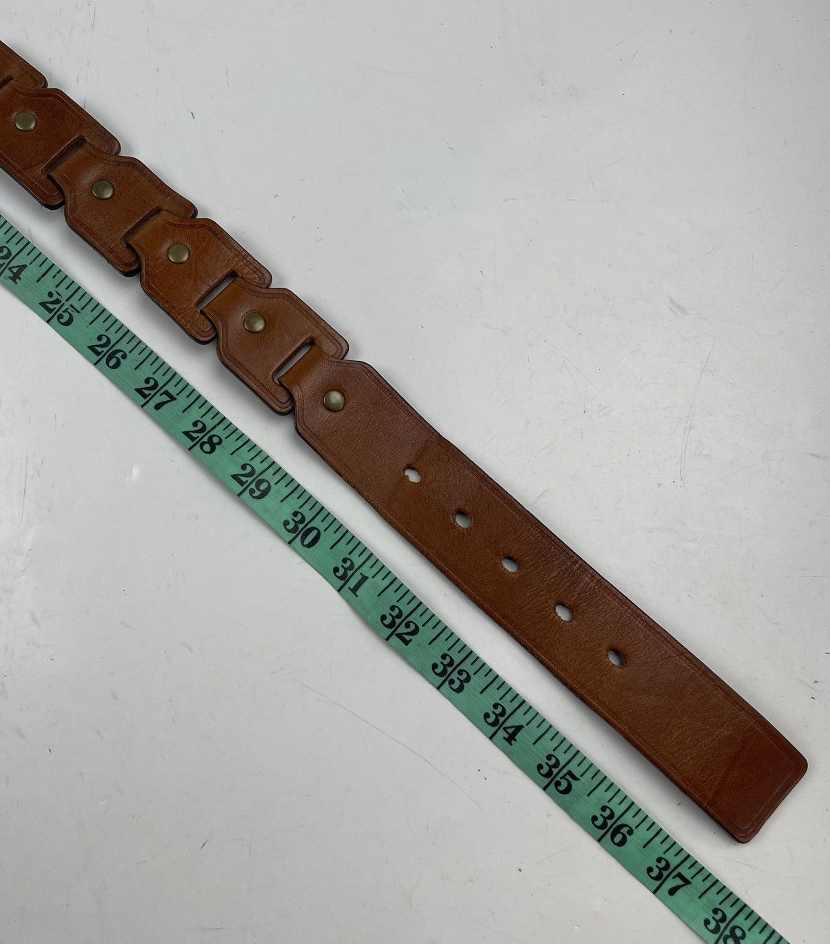 Seditionaries custom made super rare design leather belt tc36 Size 34 - 4 Thumbnail