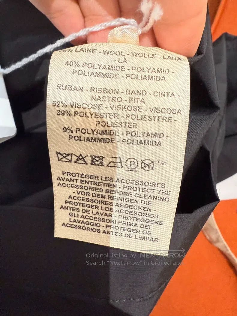 Hermes Hermes black waist drawstring long sleeve windbreaker jack Size XS / US 0-2 / IT 36-38 - 4 Thumbnail