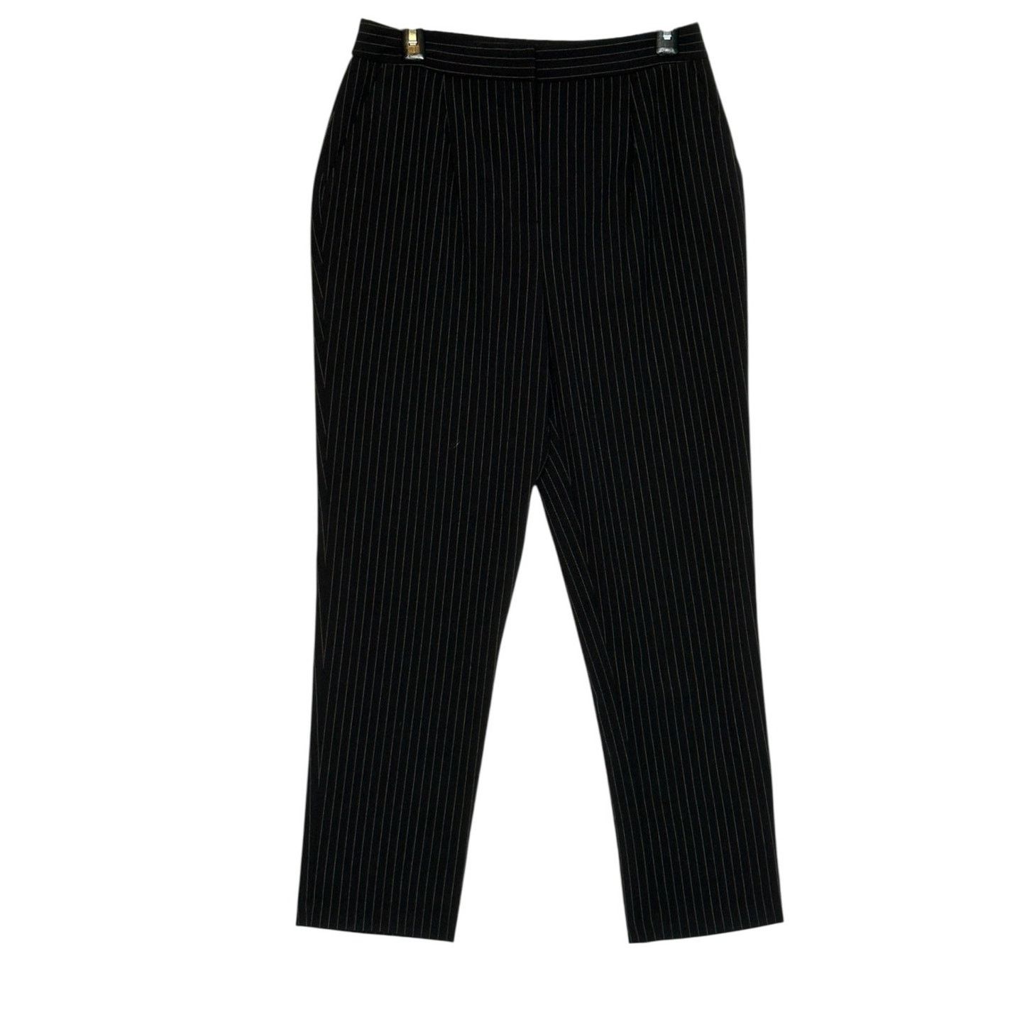 Forever 21 Forever 21 black white pinstripe pleated pants size Medium Size 30" / US 8 / IT 44 - 1 Thumbnail