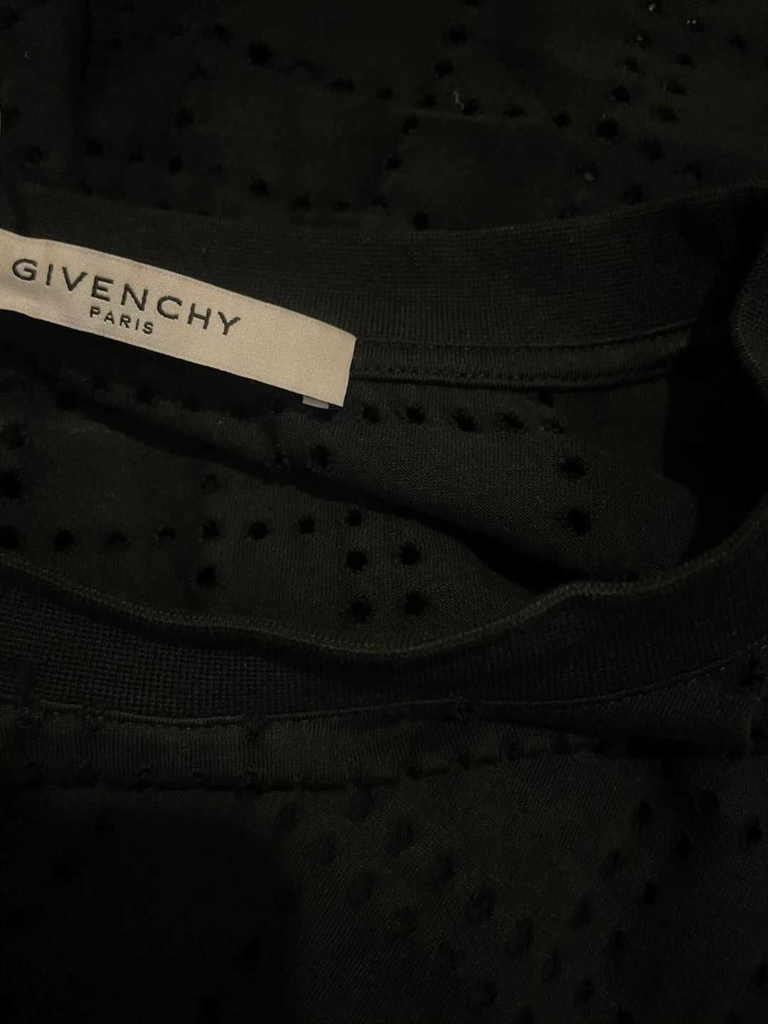 Givenchy GVC Embroidered Logo Distressed Black Short Sleeve T-shirt Size US L / EU 52-54 / 3 - 4 Thumbnail