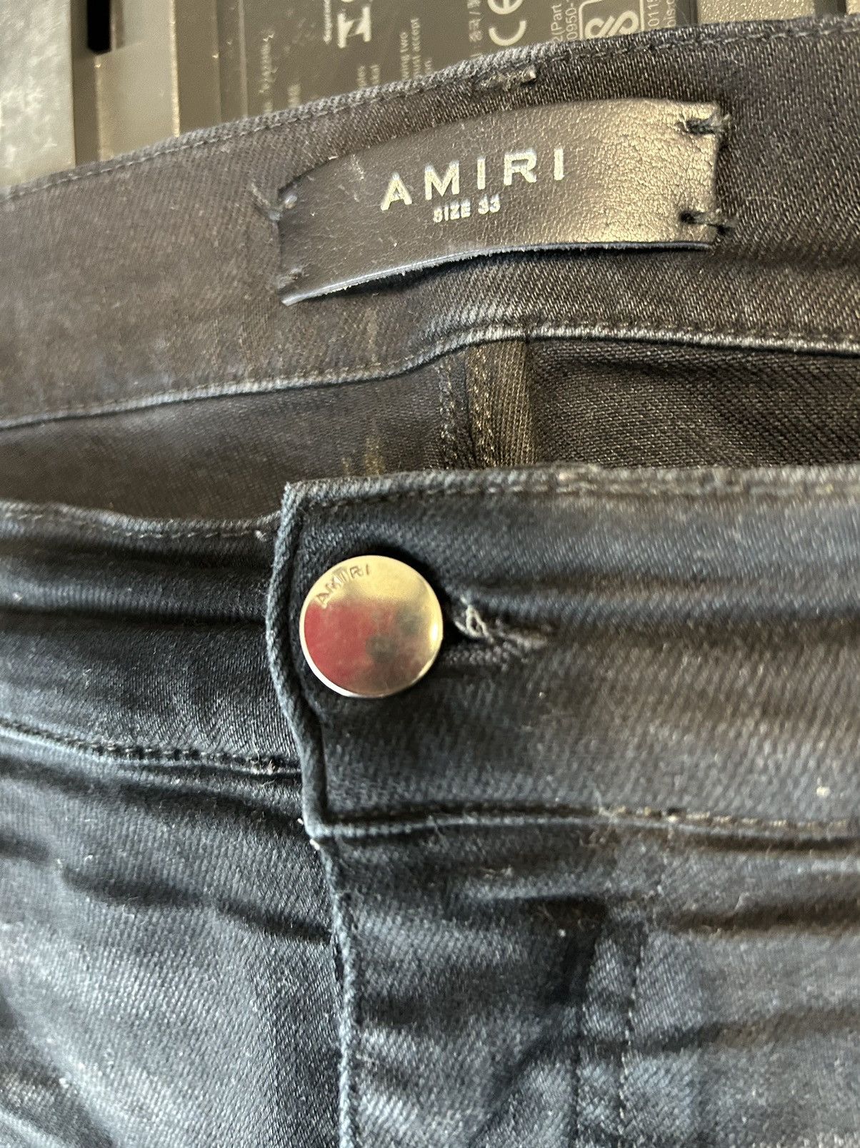 Amiri Amiri Angel Black Denim Jeans Size US 33 - 3 Thumbnail