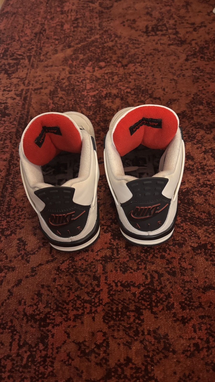 Nike Jordan 4 Retro OG Flight Club Sail / Black - University Red Size US 5 / EU 37 - 4 Thumbnail