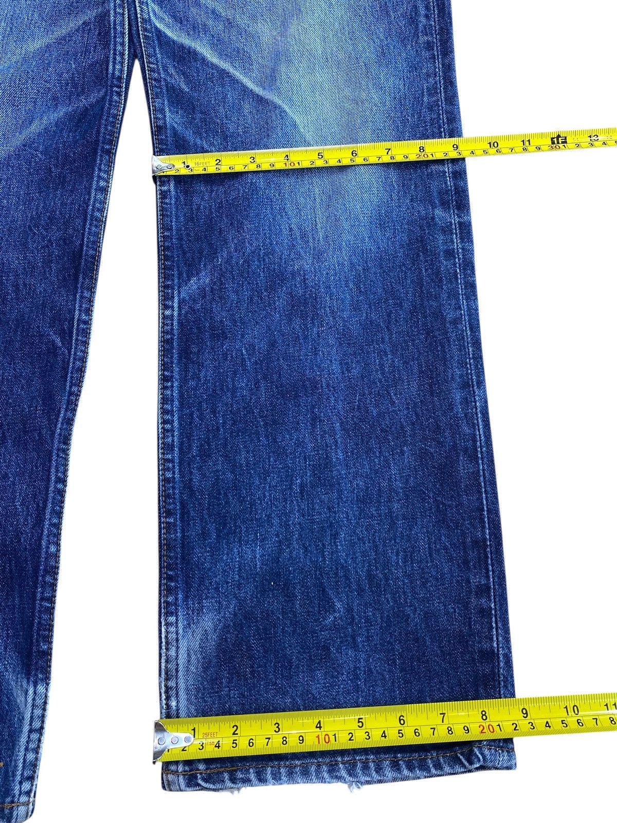 Levi's Levi’s 508 Whiskers Blue Faded Wash Style Straight Jeans Size US 30 / EU 46 - 12 Thumbnail