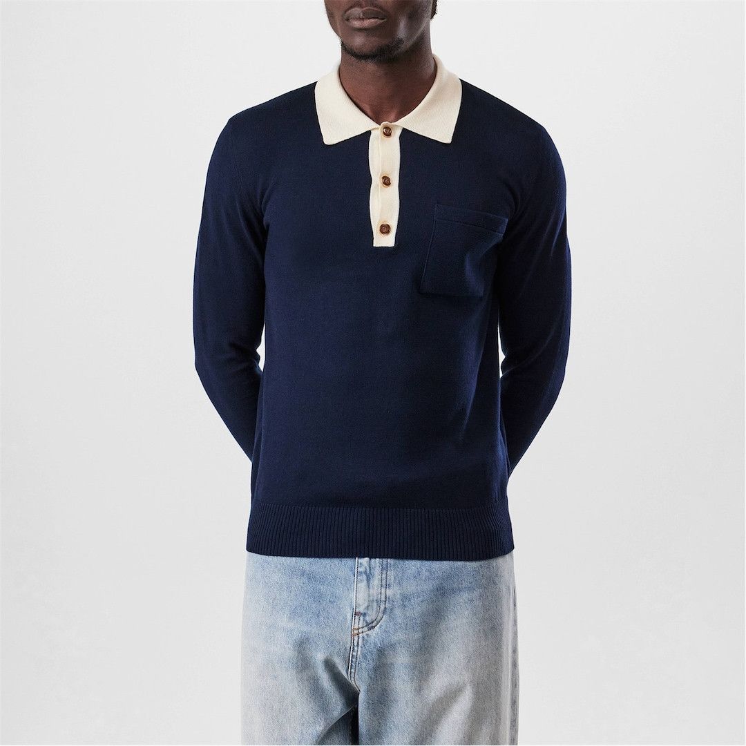 Valentino o1g2r1mq0526 Collection Polo Shirt in Blue Size US M / EU 48-50 / 2 - 6 Thumbnail
