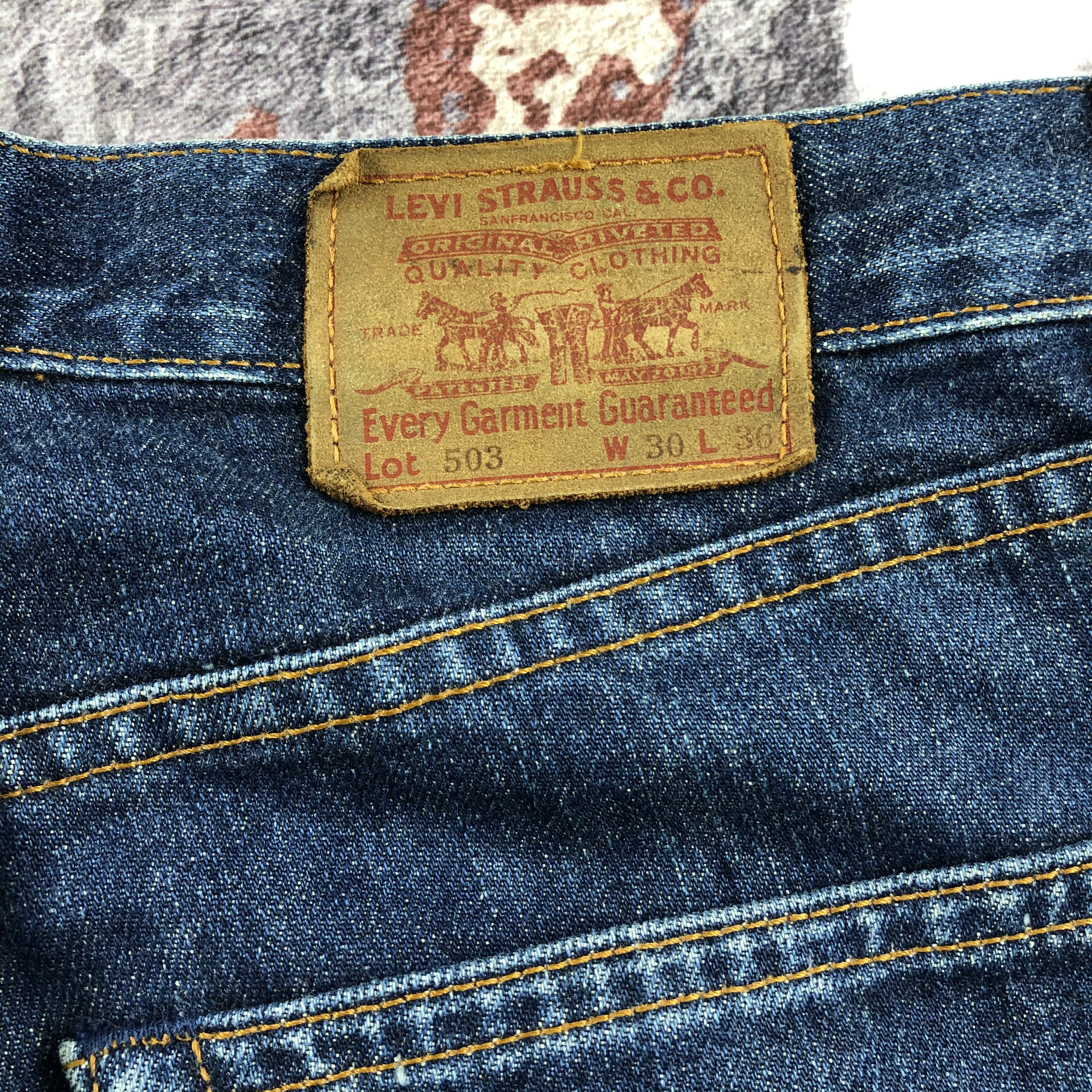 Levi's × Vintage Vintage 90s Blue Wash Levis 503 Jeans-JM2211 Size US 32 / EU 48 - 6 Thumbnail