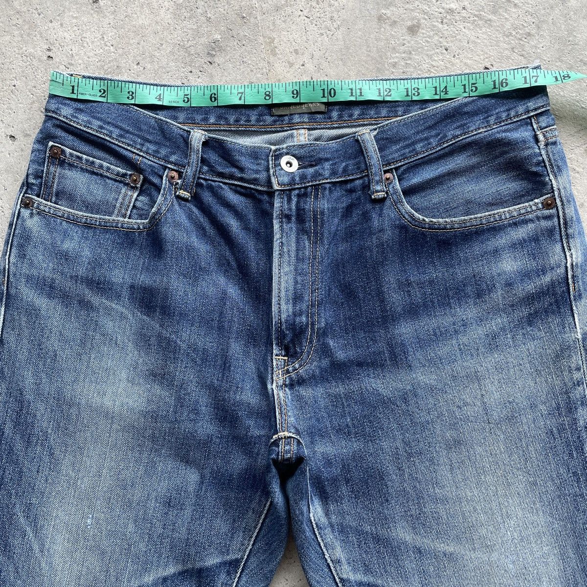 Japanese Brand Vintage Japanese Brand Jeans Faded Denim Pants W35x27 Size US 35 - 5 Thumbnail