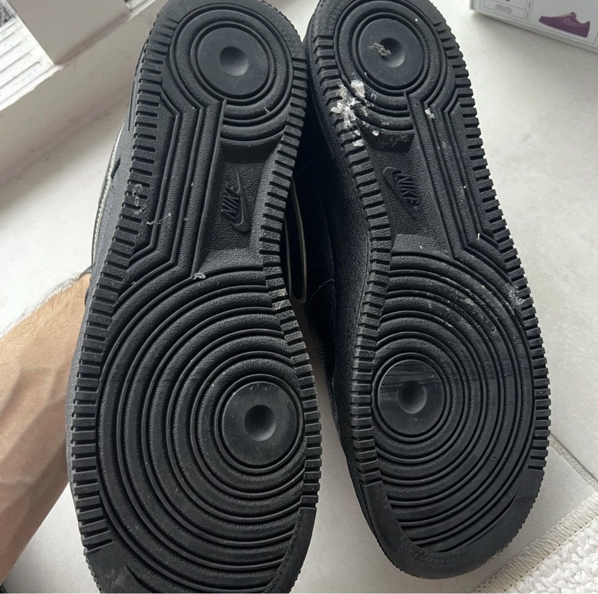 Nike Nike Air Force 1 Black Size US 10 / EU 43 - 8 Thumbnail