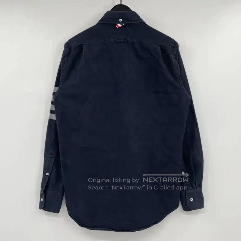 Thom Browne Thom Browne Navy Cotton Long Sleeve Shirt . Size US M / EU 48-50 / 2 - 2 Thumbnail