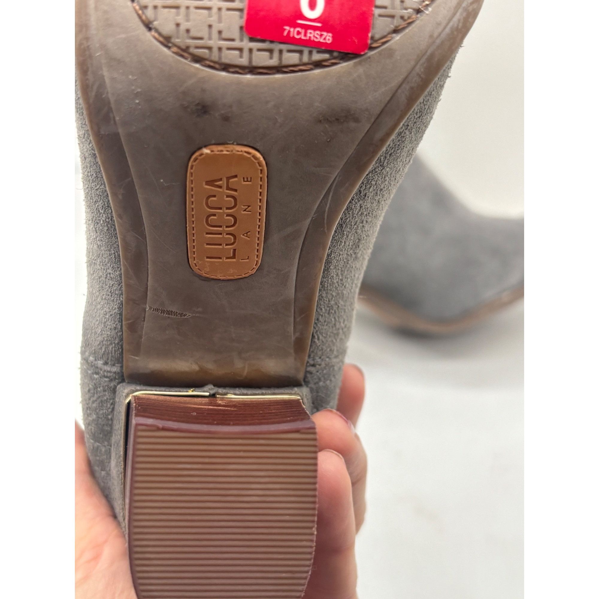 Other Lucca Lane Jadia Block-Heel Ankle Booties, Size 6, M, Dark Size US 6 / IT 36 - 8 Thumbnail