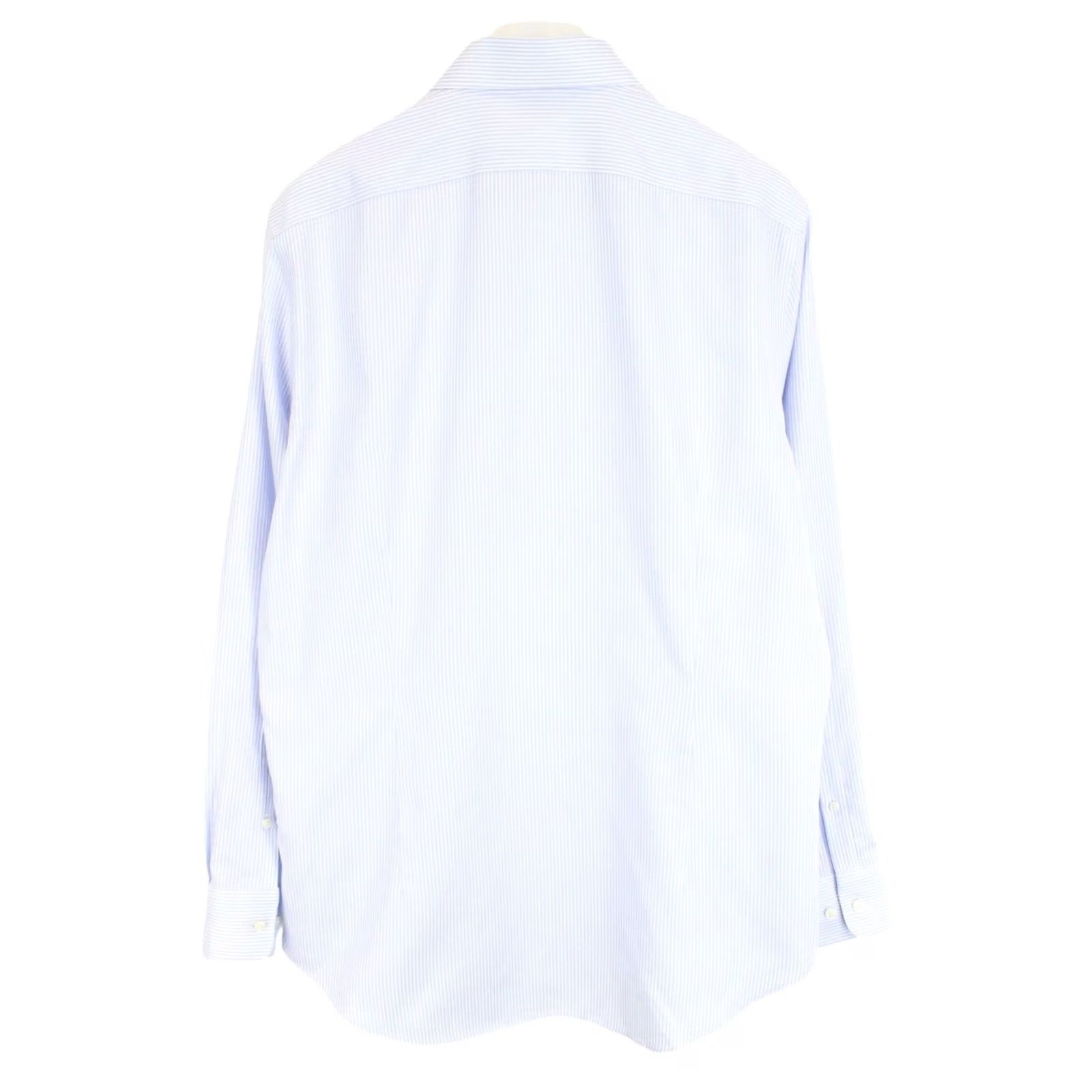 Suitsupply SUITSUPPLY Formal Shirt Men's Extra Slim Fit Cutaway Collar Pinstripe Button-Up 45 / 17 3/4 Blue Size 48R - 2 Thumbnail