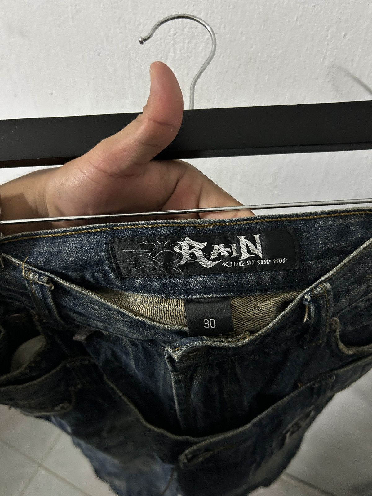 Japanese Brand 2000’s Rain King of Hip Hop Double Waist grunge punk style Size US 27 - 8 Thumbnail