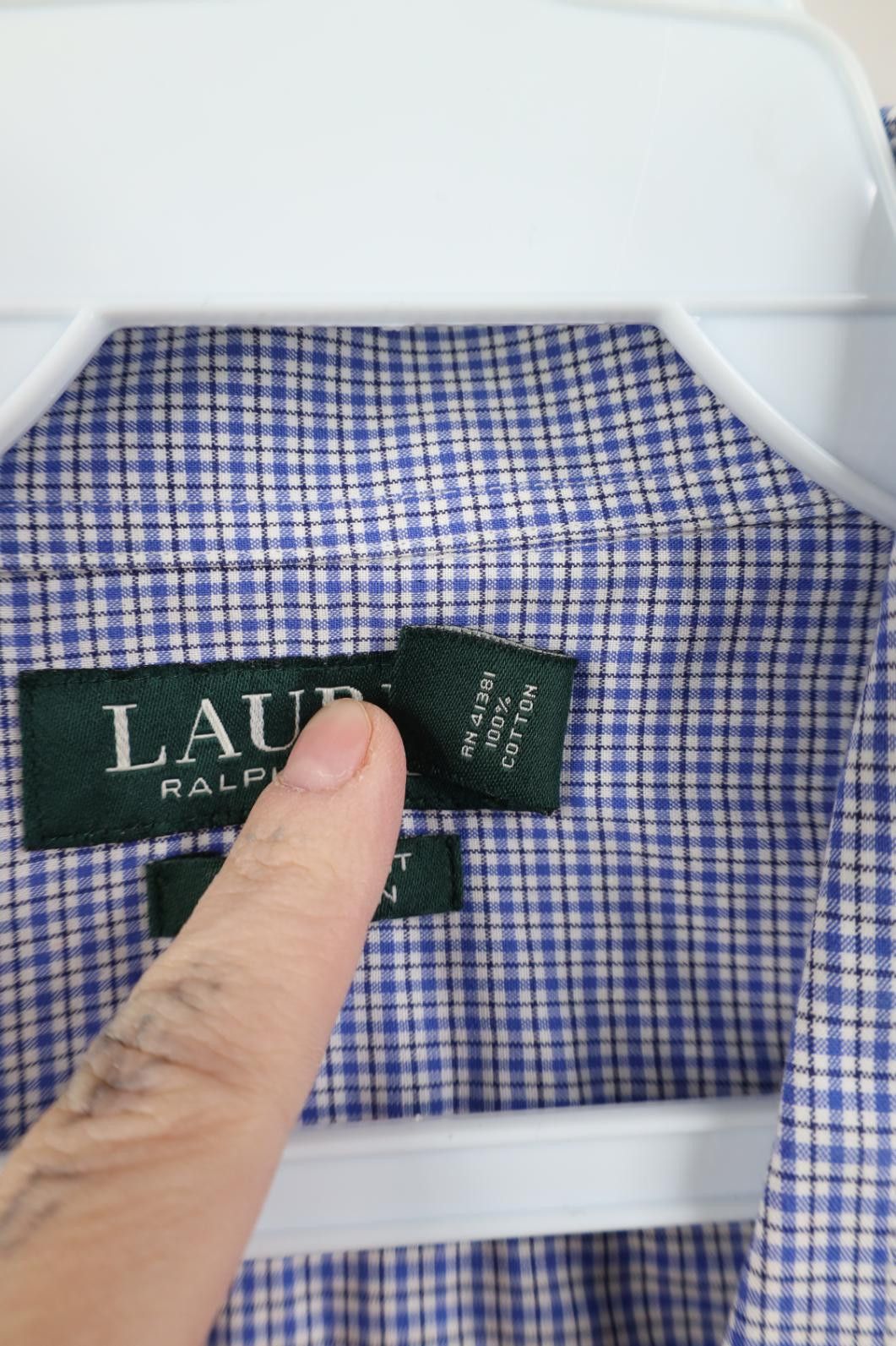 Polo Ralph Lauren Ralph Lauren Fit Non Iron Collared Button Shirt Blue Plaid Size US L / EU 52-54 / 3 - 8 Thumbnail