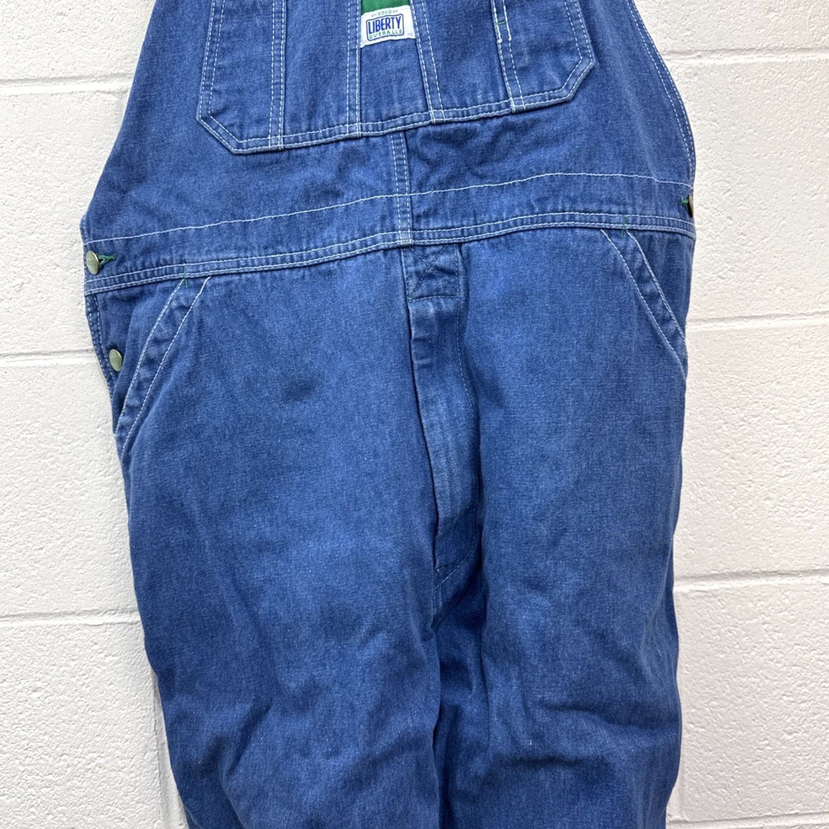 Denime Liberty Denim Bib Overalls Men Regular Size 38x30 Blue 90s Retro Workwear Size US 38 / EU 54 - 4 Thumbnail