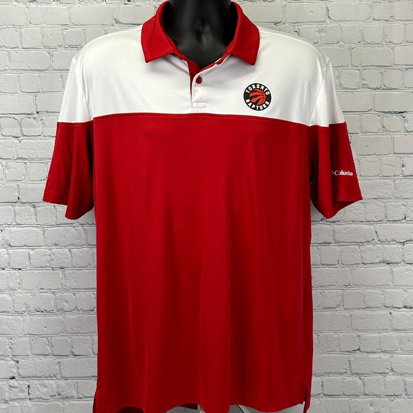 Columbia Toronto Raptors Polo Shirt Red Columbia Golf Omni Wick XL Size US XL / EU 56 / 4 - 2 Thumbnail