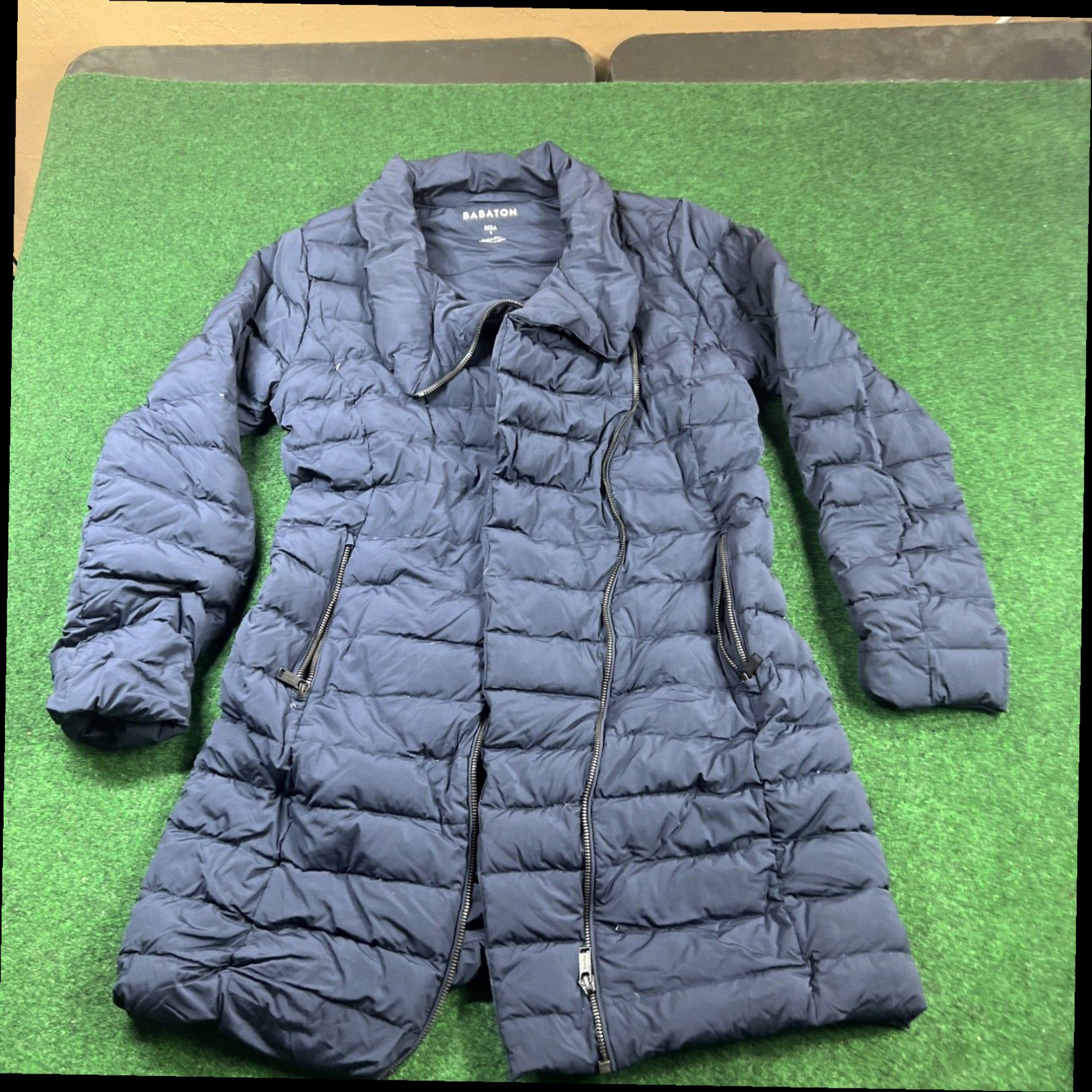 Vintage Babaton Aritzia Reza Goose Down Filled Puffer Jacket Coat Navy Small Size S / US 4 / IT 40 - 1 Thumbnail