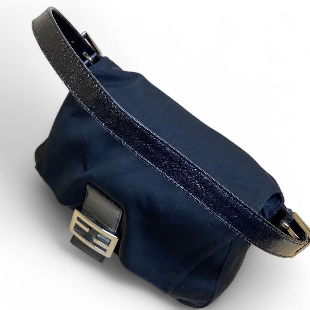 Fendi Fendi - Mamma Baguette Shoulder Bag FF Handbag Vintage Black Size ONE SIZE - 6 Thumbnail