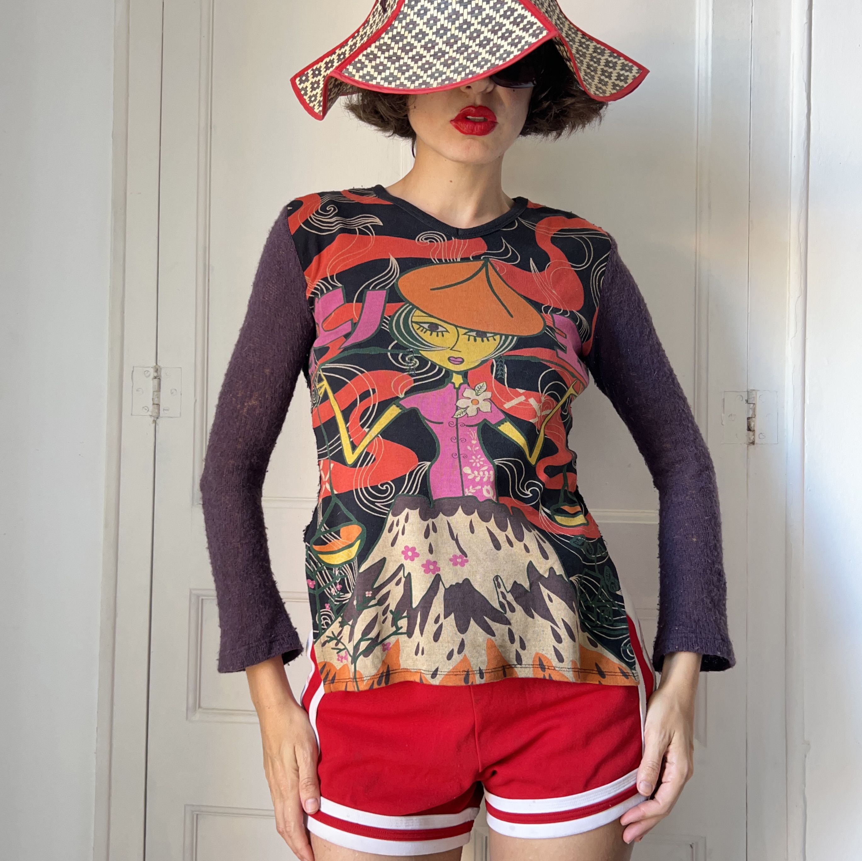 Custo Barcelona Vintage Custo Barcelona Shirt, Y2K Crochet Granny Square Size M / US 6-8 / IT 42-44 - 5 Thumbnail