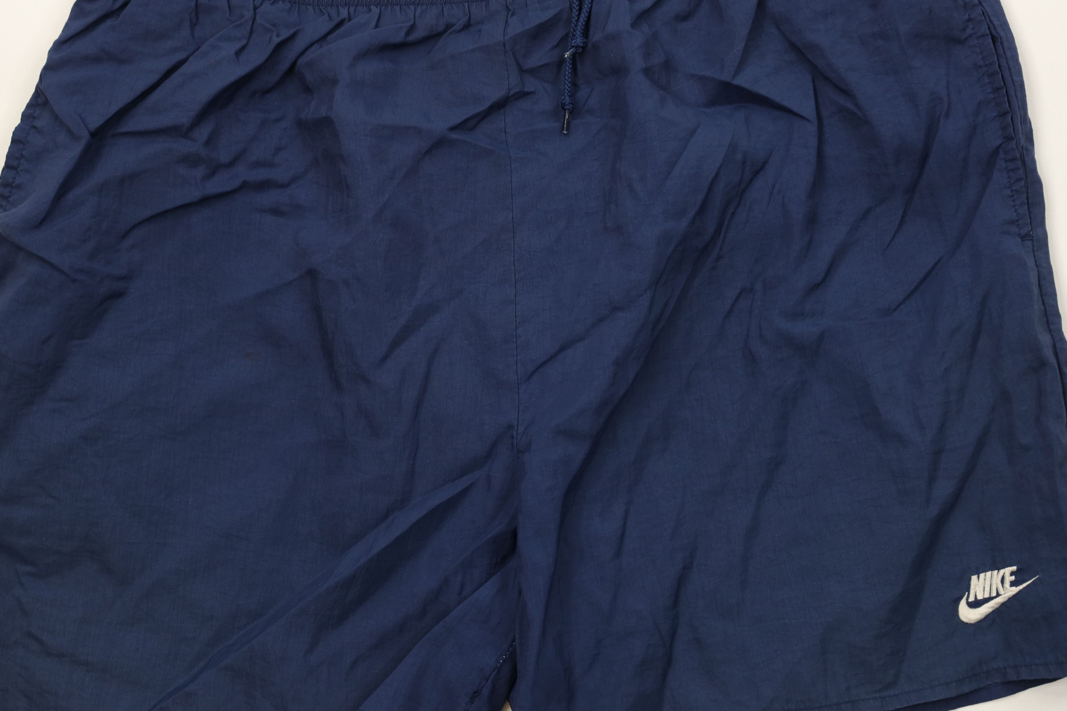 Nike Vintage 90s Nike Travis Scott Big Swoosh Lined Shorts Blue Size US 34 / EU 50 - 3 Thumbnail