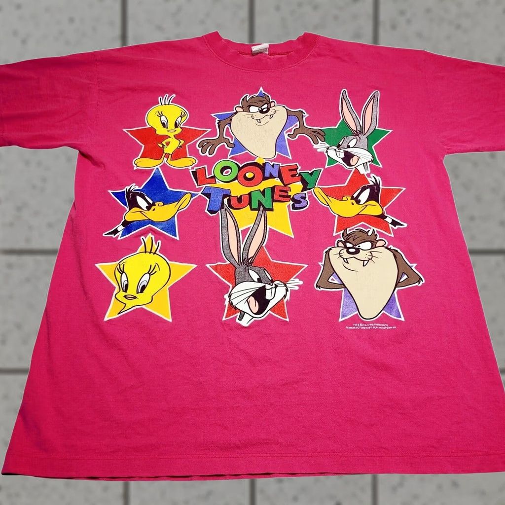 Vintage VINTAGE 1994 LOONEY TUNES Characters T-Shirt Sun Women's 2XL Taz Size XXL / US 16-18 / IT 52-54 - 1 Thumbnail