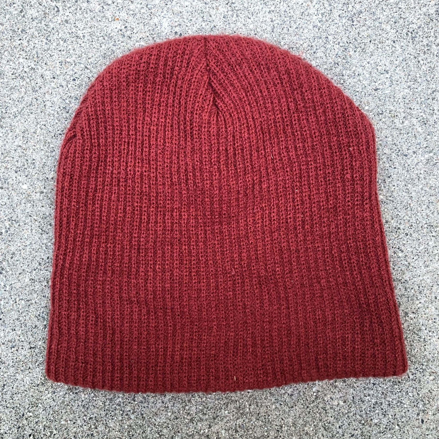 Hang Ten Hang Ten Ribbed Beanie Men's One Size Winter Cap Plain Red Size ONE SIZE - 5 Thumbnail