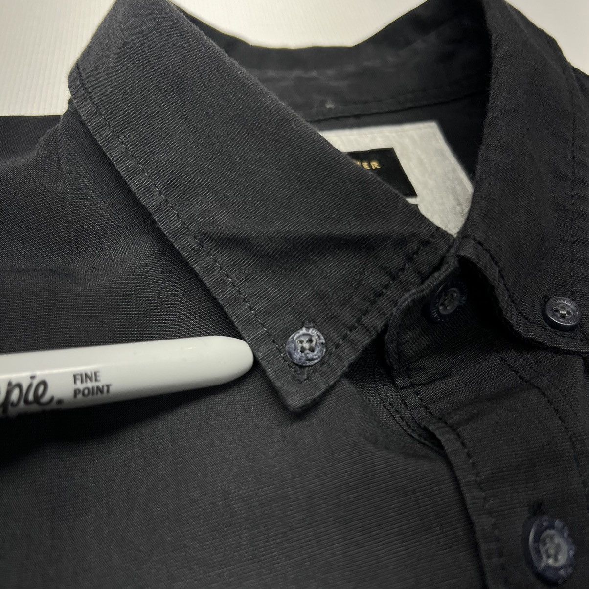 Quiksilver Quiksilver Button Down Shirt Black Modern Fit Long Sleeve Size US L / EU 52-54 / 3 - 7 Thumbnail