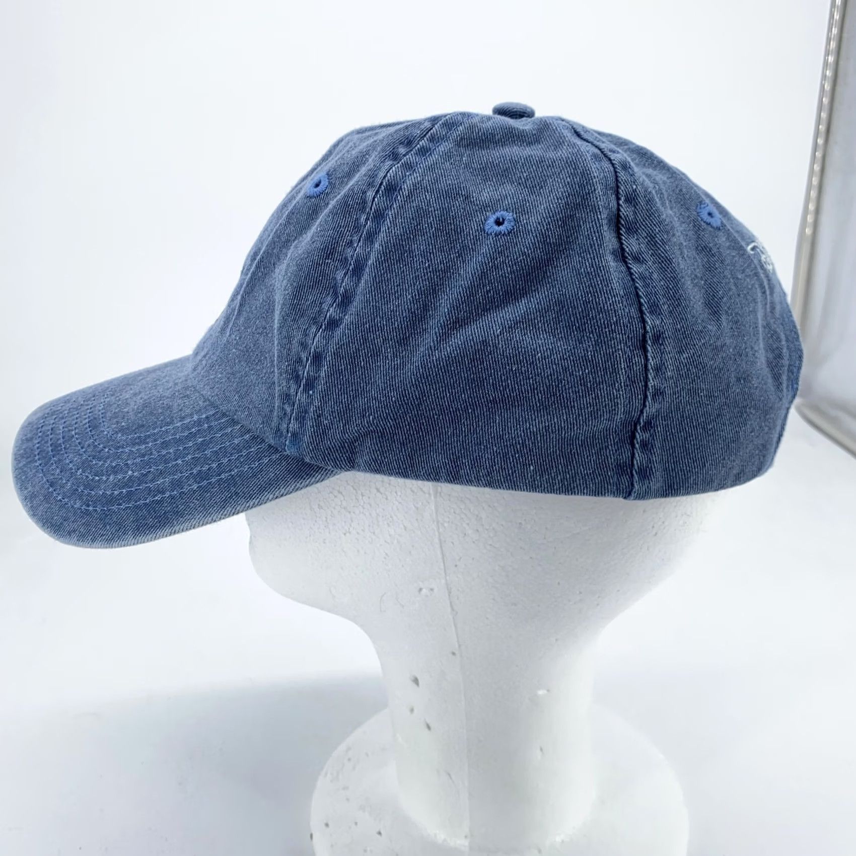 Disney Disney Parks Mickey Mouse Hat Cap Blue Denim Embroidered Strap Back Adult Mens Size ONE SIZE - 4 Thumbnail