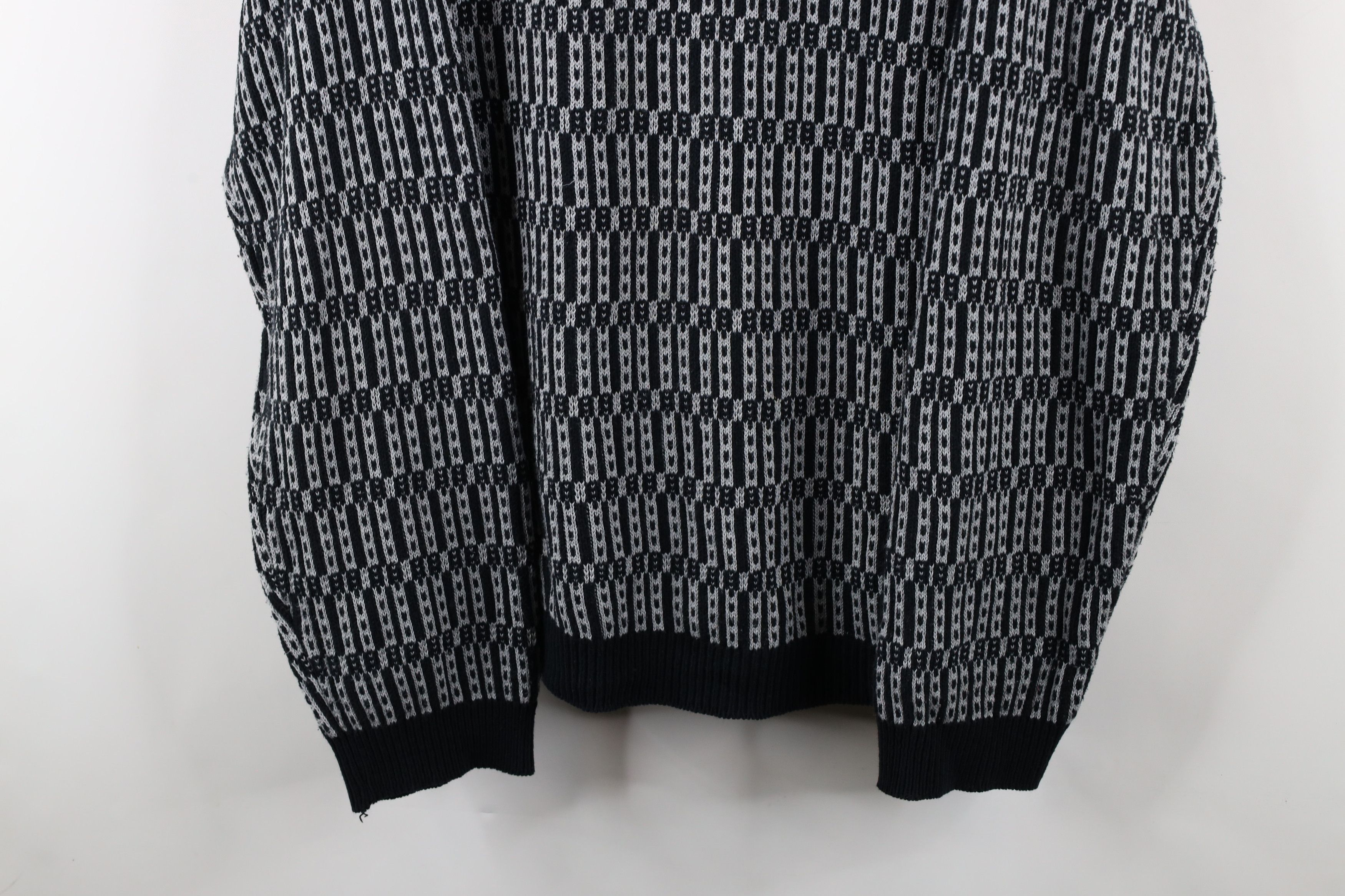 Vintage Vintage 90s Coogi Style Geometric Knit Crewneck Sweater Size US L / EU 52-54 / 3 - 3 Thumbnail