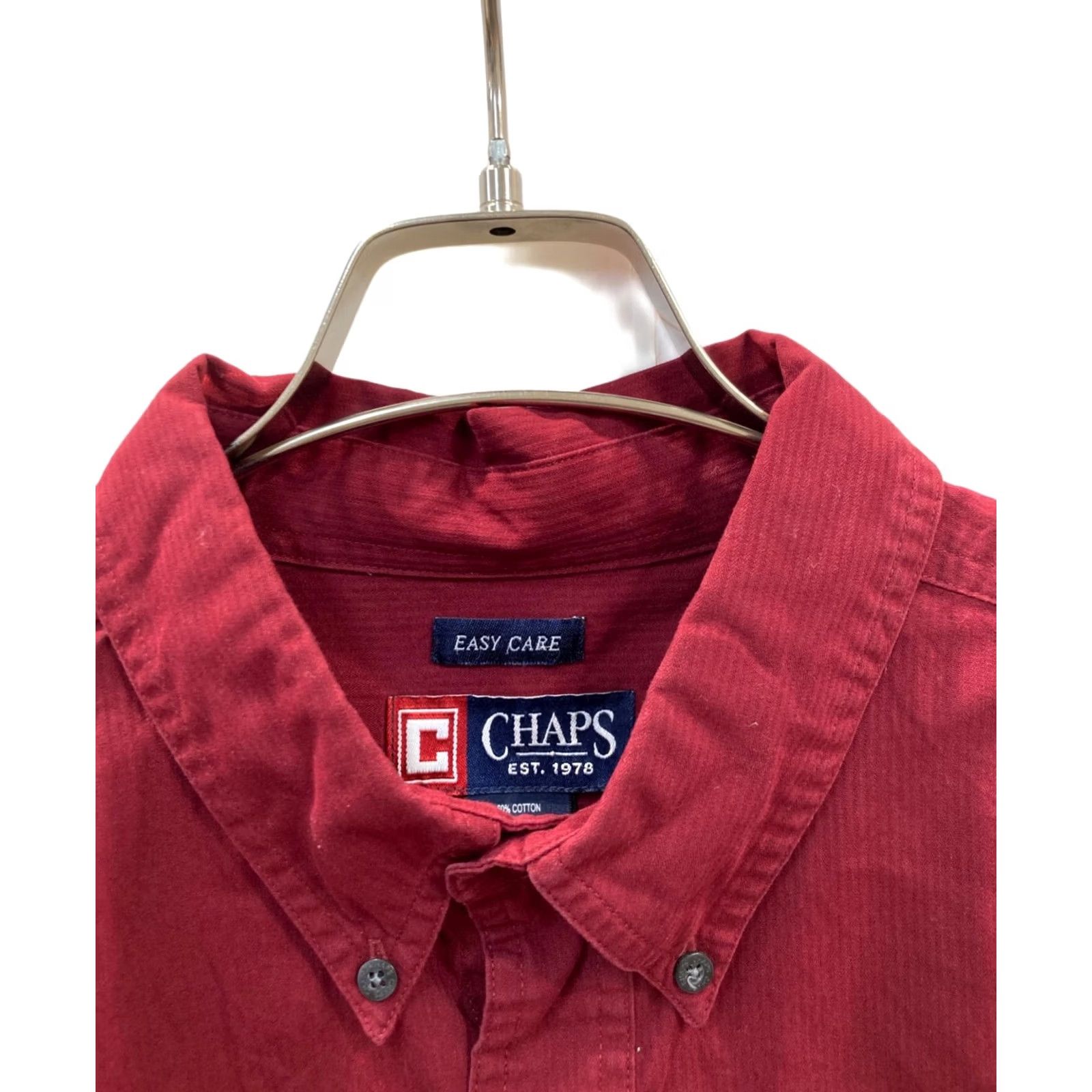 Chaps CHAPS Shirt L Red Men Button-Up 60% cotton 40% polyester Size US L / EU 52-54 / 3 - 5 Thumbnail