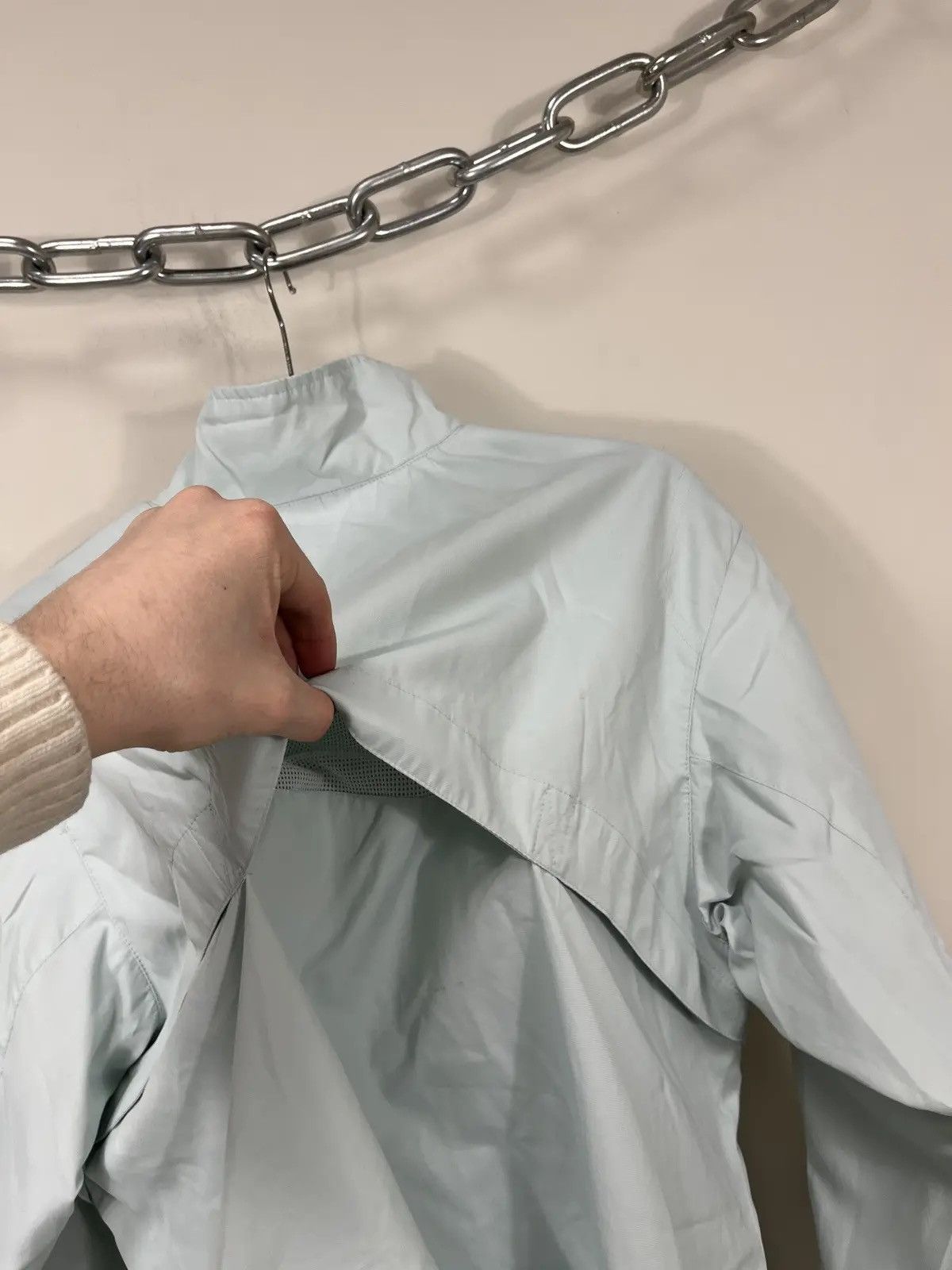 Nike × Vintage Vintage Nike Y2K Light Blue Retro Hype Nylon Track Jacket Size US XL / EU 56 / 4 - 22 Thumbnail