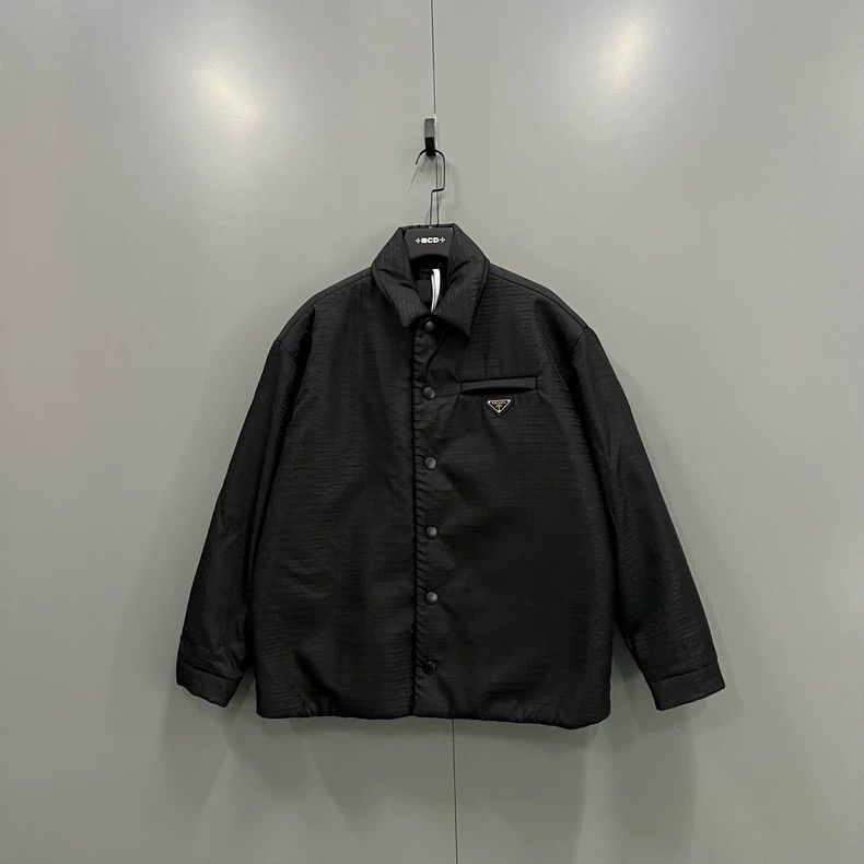 Prada PRADA Striped Triangle Logo Nylon Jacket M Size- DMC Size US M / EU 48-50 / 2 - 1 Thumbnail