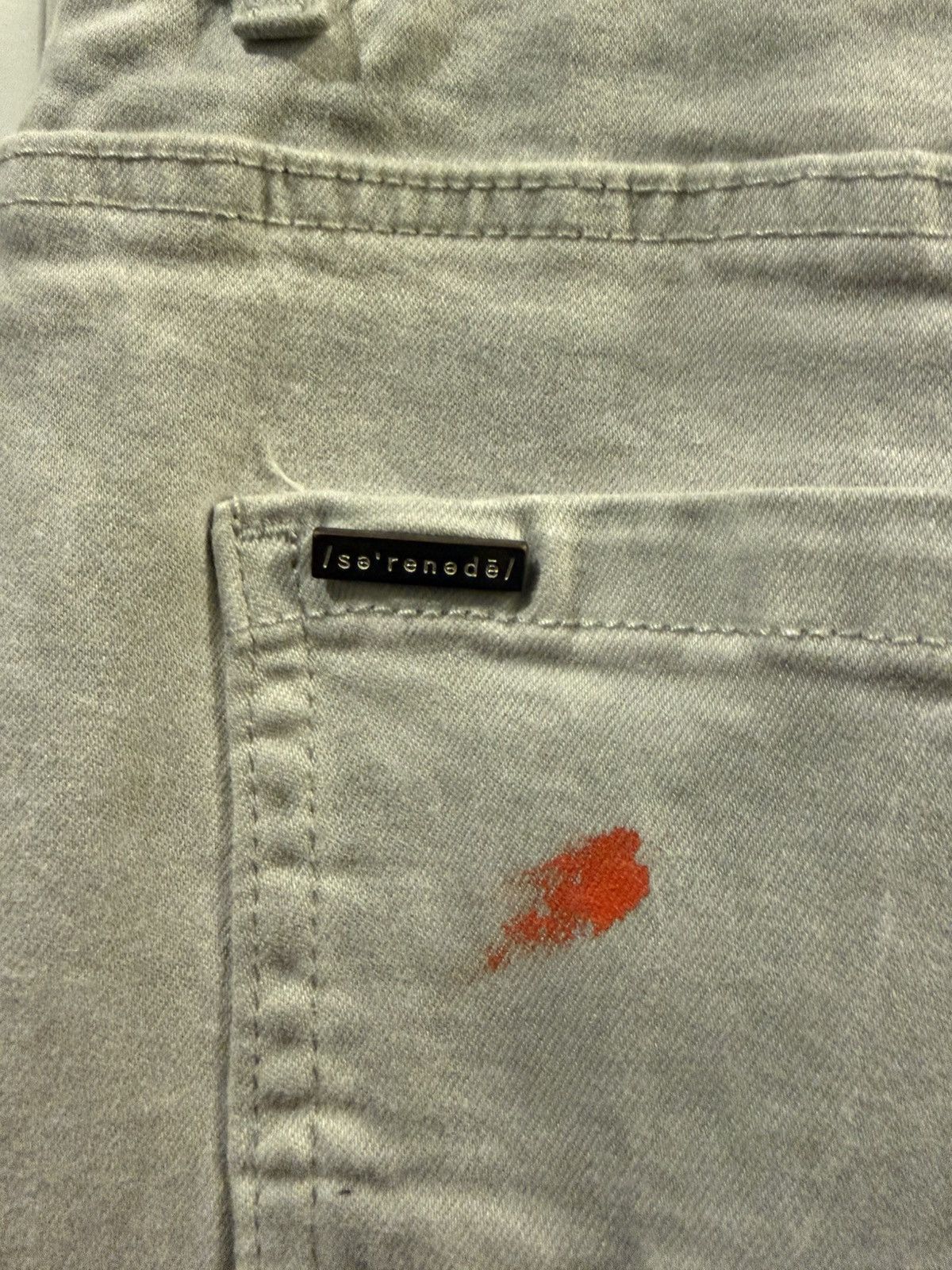 SERENEDE Serenede Grey Paint Splatter Jeans Size US 38 / EU 54 - 4 Thumbnail