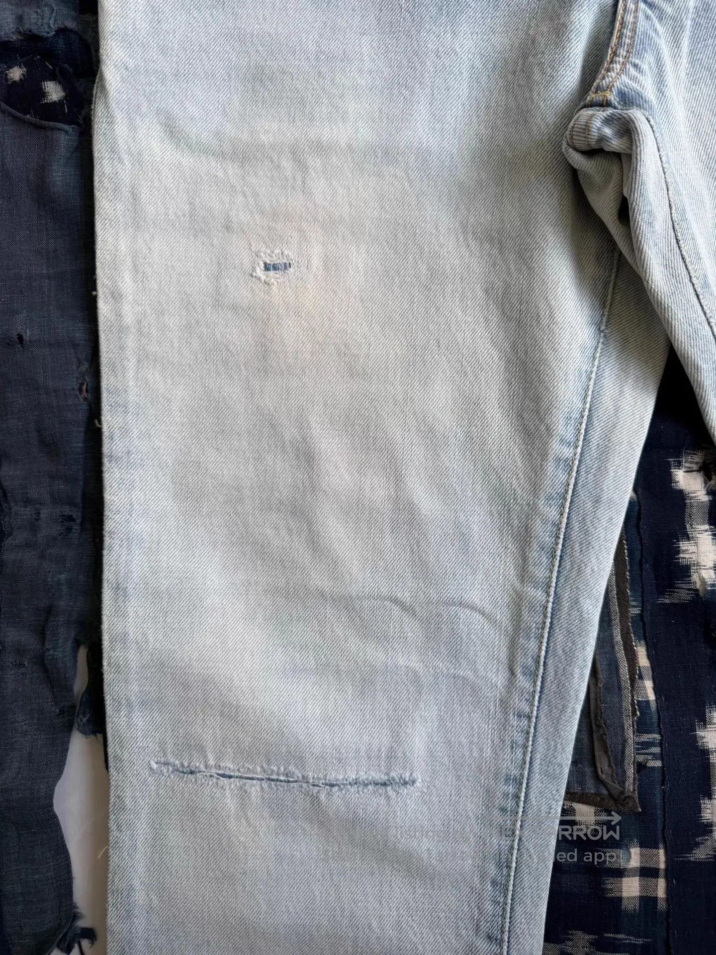 Visvim Distressed Blue Denim Jeans Size 30. Size US 30 / EU 46 - 4 Thumbnail