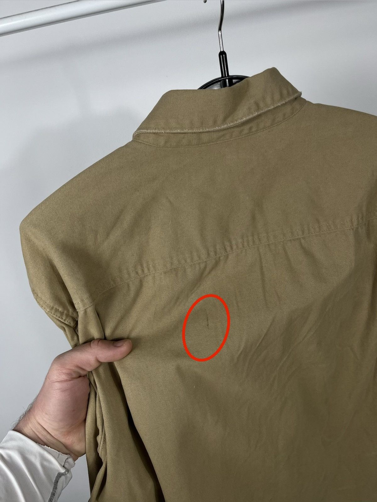 Allsaints AllSaints Khaki Cotton Button Up Overshirt Jacket L Size US L / EU 52-54 / 3 - 12 Thumbnail