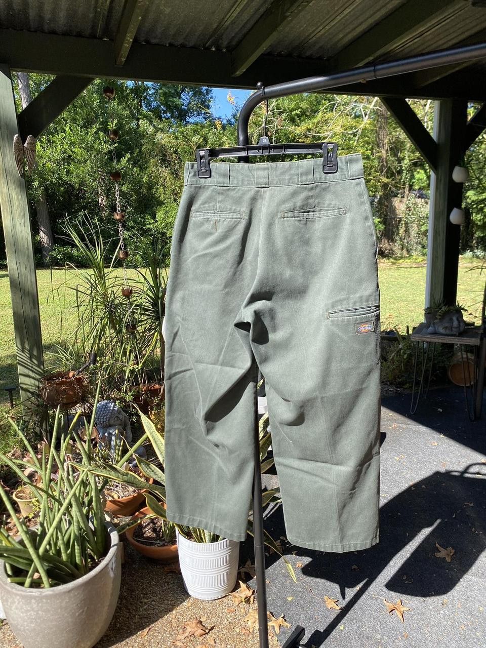 Dickies Vintage 90s Olive Green Dickies Double Knee Work Pants 32x34 Size US 32 / EU 48 - 4 Thumbnail