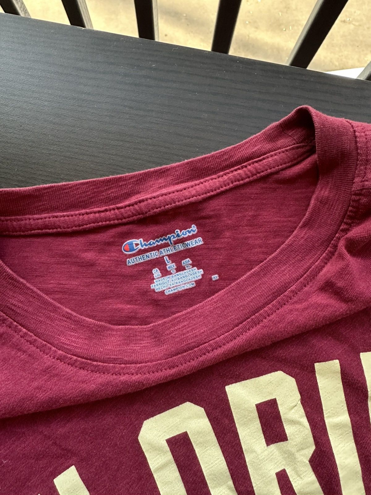 NCAA Champion Florida State Seminoles Garnet Graphic Tee L FSU Size US L / EU 52-54 / 3 - 4 Thumbnail