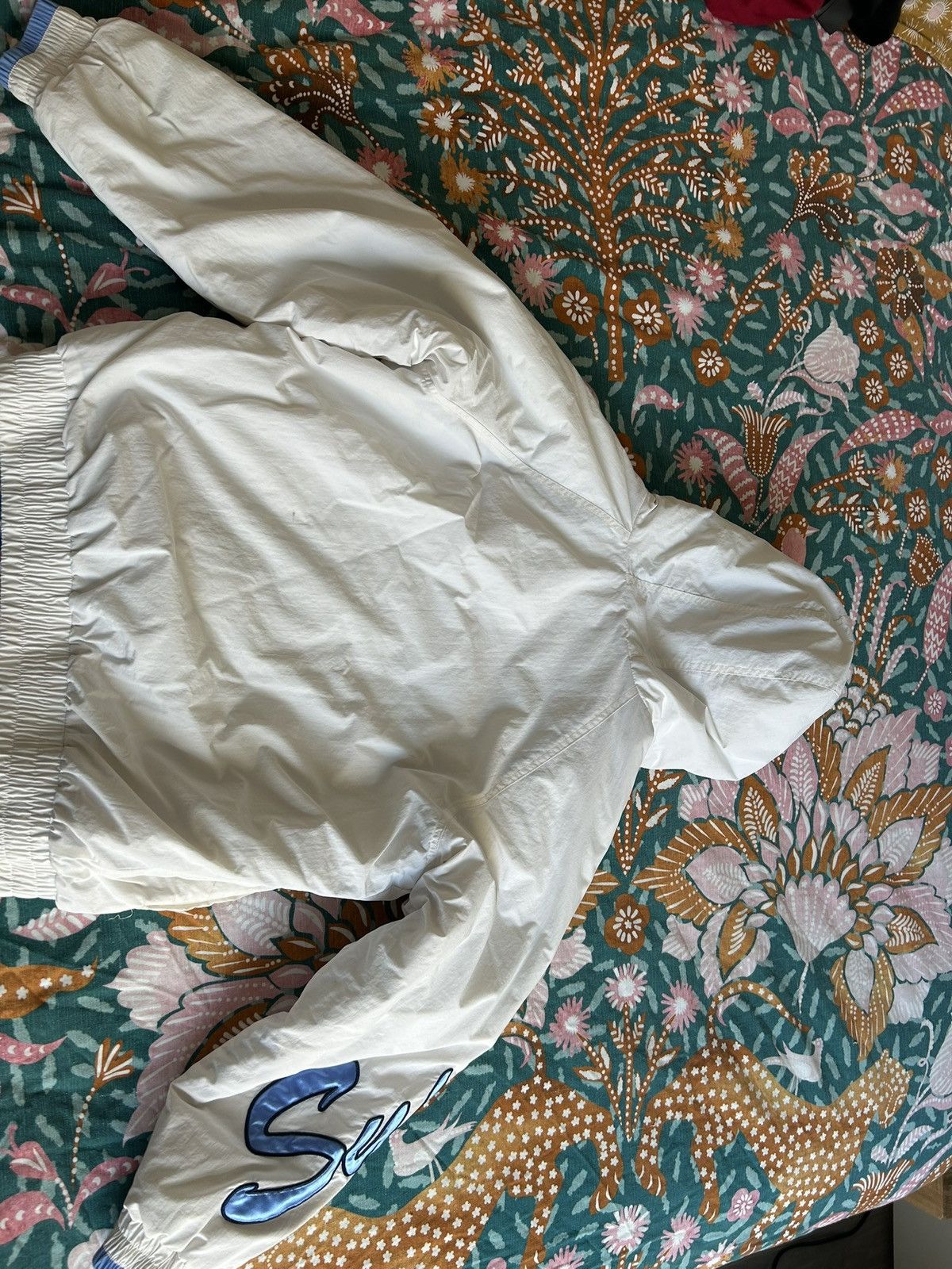 Supreme Sleeve Script Sideline Jacket 'White'