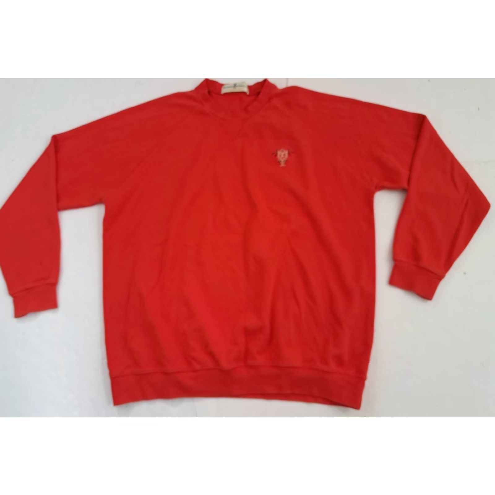 Vintage VINTAGE Fairway Greene Golf Sweater Crew Neck L Red Embroidered Cotton Pima Canvas Pullover Men 27in 25in pit to pit Size US L / EU 52-54 / 3 - 7 Thumbnail