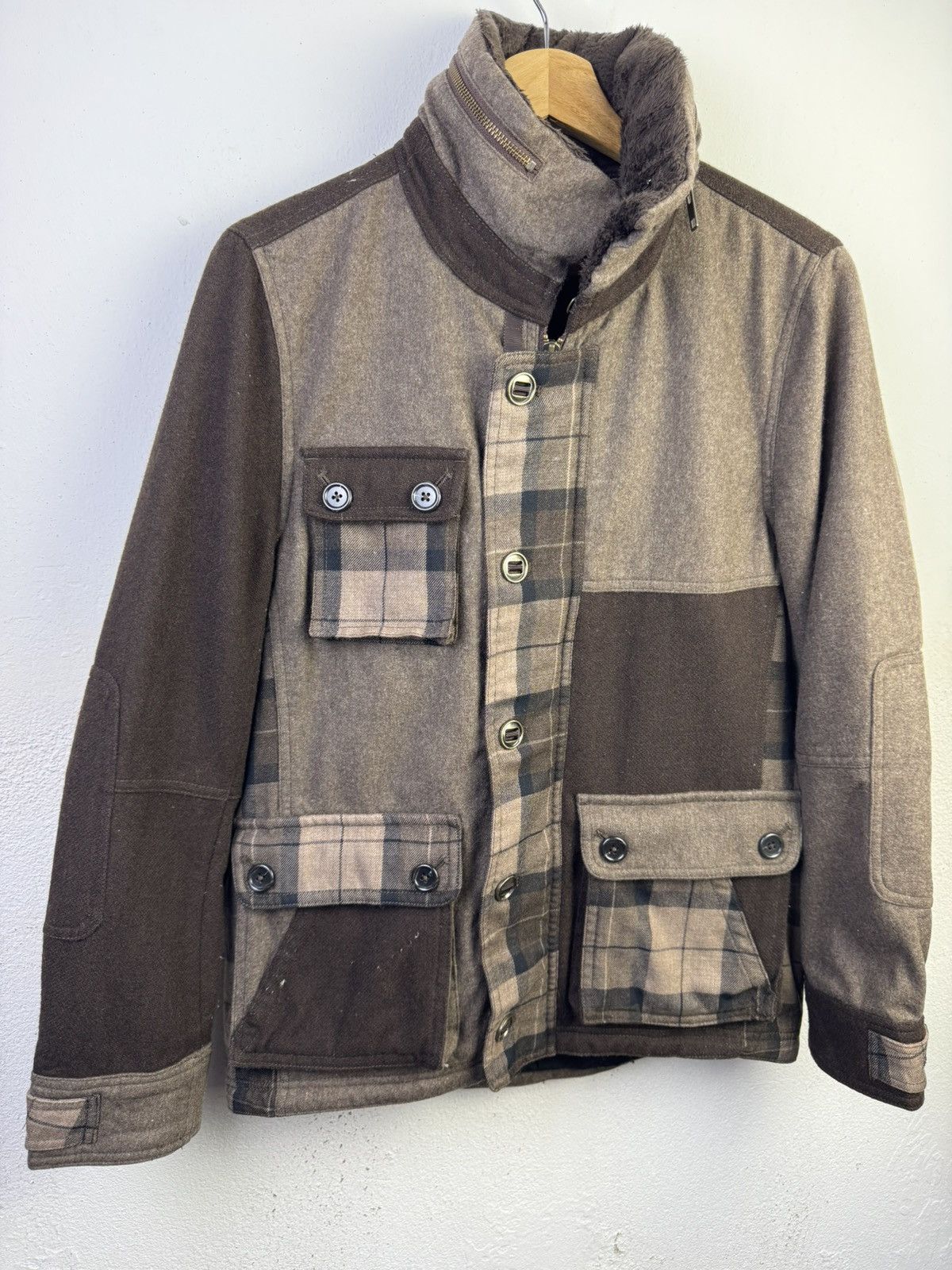 Takeo Kikuchi Vintage TK Takeo Kikuchi Mix Block Colour Jacket Hoodie Size US S / EU 44-46 / 1 - 2 Thumbnail